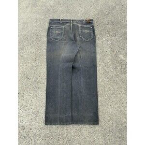 Vintage Black Lee Straight Leg Mens 34x29 Jeans 70s Talon 42 Zip Western Cowboy